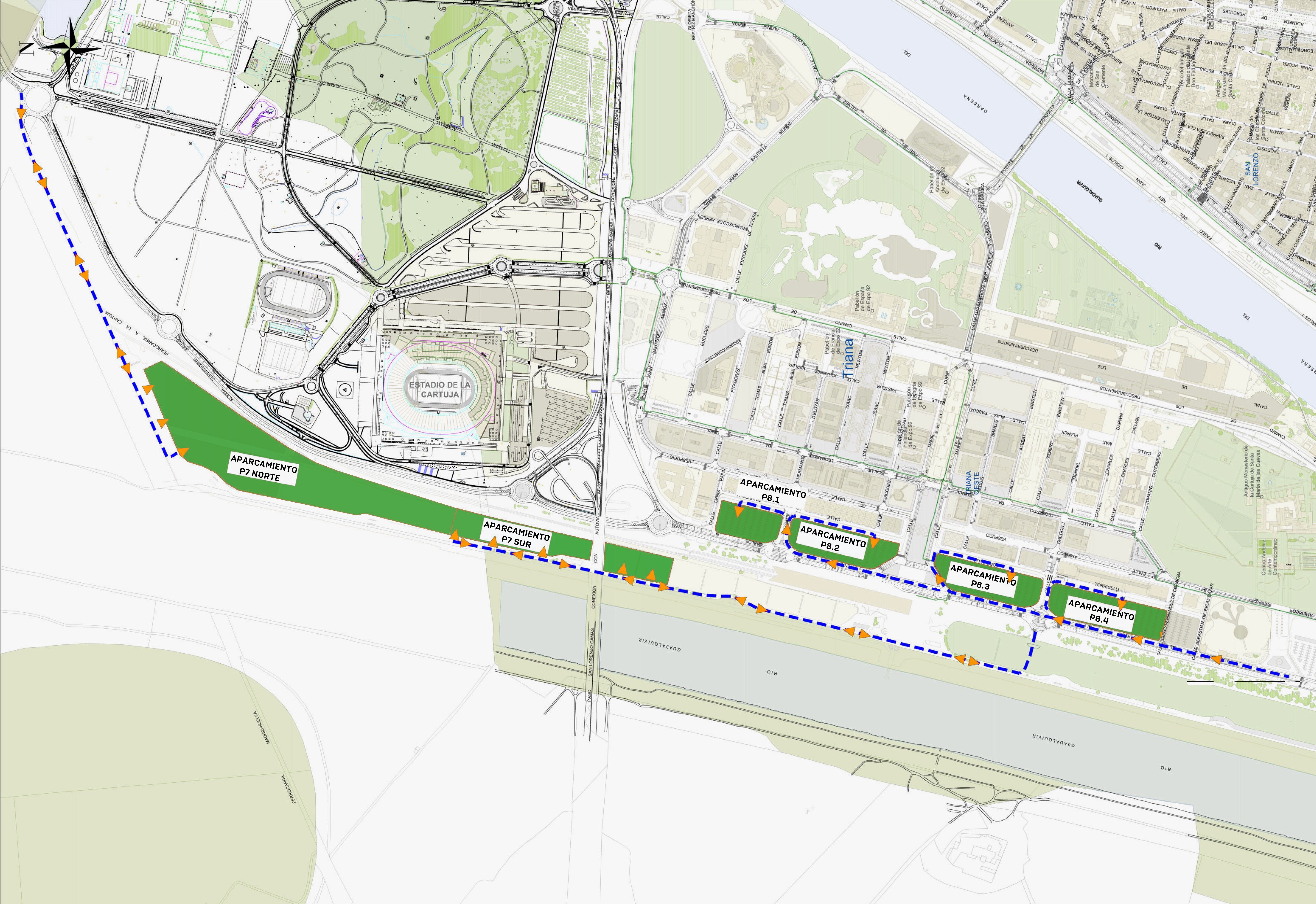 Plano del Metro de Sevilla