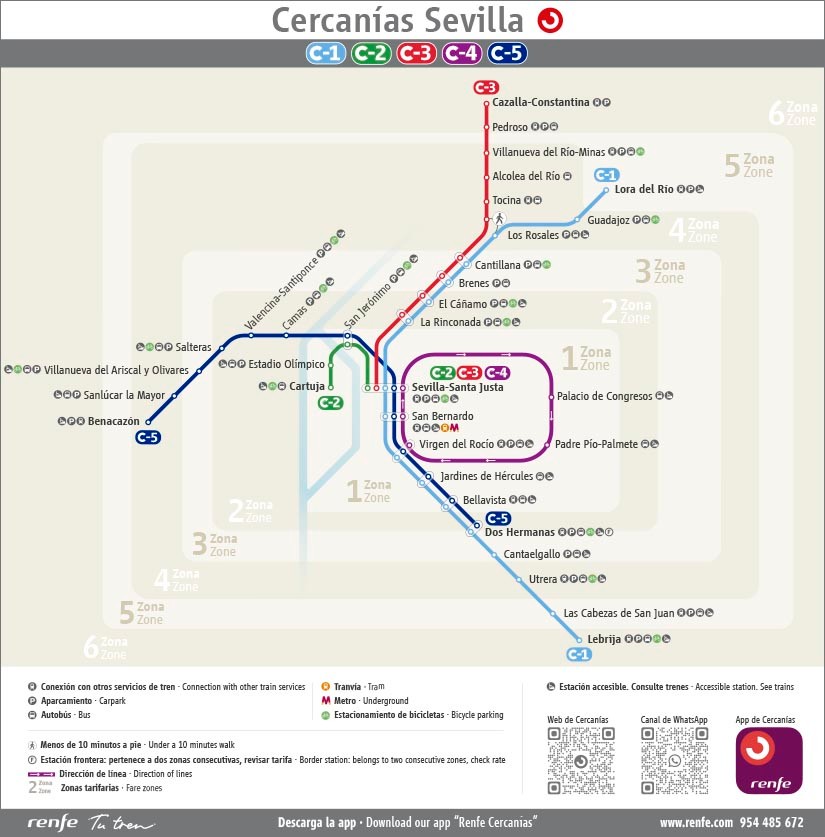Plano del Metro de Sevilla